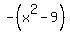 -%28x%5E2-9%29