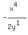 -%28x%5E4%29%2F%282y%5E1%29