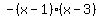 -%28x-1%29%28x-3%29