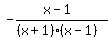 -%28x-1%29%2F%28%28x%2B1%29%28x-1%29%29