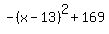 -%28x-13%29%5E2+%2B+169