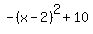 -%28x-2%29%5E2%2B+10