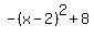 -%28x-2%29%5E2%2B8