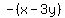-%28x-3y%29