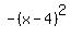 -%28x-4%29%5E2