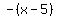 -%28x-5%29