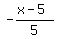 -%28x-5%29%2F5