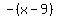 -%28x-9%29