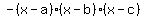 -%28x-a%29%28x-b%29%28x-c%29