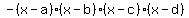 -%28x-a%29%28x-b%29%28x-c%29%28x-d%29