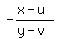 -%28x-u%29%2F%28y-v%29