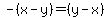 -%28x-y%29=%28y-x%29