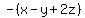 -%28x-y%2B2z%29