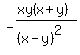 -%28xy%28x%2By%29%29%2F%28%28x-y%29%5E2%29