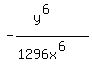 -%28y%5E%286%29%29%2F%281296x%5E%286%29%29