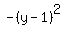 -%28y-1%29%5E2