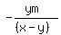 -%28ym%29%2F%28%28x-y%29%29
