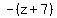 -%28z%2B7%29
