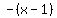 -+%28x-1%29