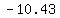 -+10.43