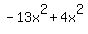 -+13x%5E2%2B4x%5E2
