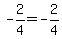 -+2%2F4=+-2%2F4