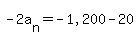 -+2a%5Bn%5D+=+-+%221%2C200%22+-+20