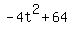 -+4t%5E2+%2B+64