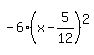 -+6%28x+-+5%2F12%29%5E2