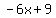 -+6x+%2B+9