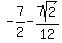-+7%2F2+-+7sqrt%282%29%2F12