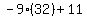 -+9%2832%29+%2B+11