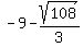 -+9+-+sqrt%28108%29%2F3