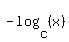 -+log+%28c%2C+%28x%29%29