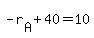 -+r%5BA%5D+%2B+40+=+10
