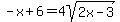 -+x+%2B+6+=+4sqrt%282x+-+3%29