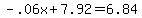 -.06x%2B7.92=6.84