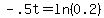 -.5t+=+ln%280.2%29