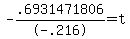 -.6931471806%2F-.216=t