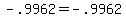-.9962+=+-.9962