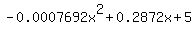 -0.0007692x%5E2%2B0.2872x%2B5
