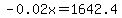 -0.02x=1642.4