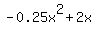 -0.25x%5E2+%2B+2x