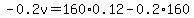 -0.2v=160%2A0.12-0.2%2A160
