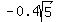 -0.4sqrt%285%29