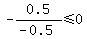 -0.5%2F%28-0.5%29%3C=0