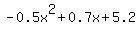 -0.5x%5E2%2B0.7x%2B5.2