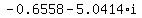 -0.6558+-+5.0414%2A+i