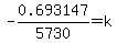 -0.693147%2F5730=k