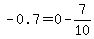 -0.7+=+0-7%2F10
